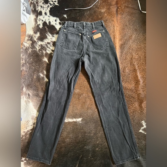 Vintage Wrangler High Rise Black Jeans - Picture 2 of 5